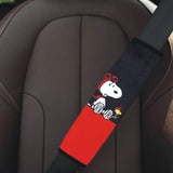 Snoopy Flying Ace Plush Seat Belt Pad Set