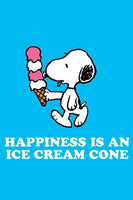 Peanuts Double - Sided Flag - Happiness Is An Ice Cream Cone - snoopn4pnuts.com