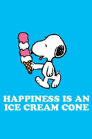 Peanuts Double-Sided Flag - Happiness Is An Ice Cream Cone
