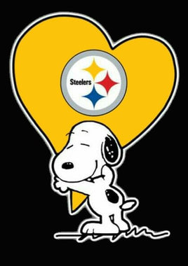 Peanuts Snoopy Double - Sided Flag - Pittsburgh Steelers Football - snoopn4pnuts.com