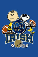 Peanuts Snoopy Double - Sided Flag - Notre Dame Fighting Irish College Football - snoopn4pnuts.com