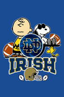 Peanuts Snoopy Double-Sided Flag - Notre Dame Fighting Irish College Football