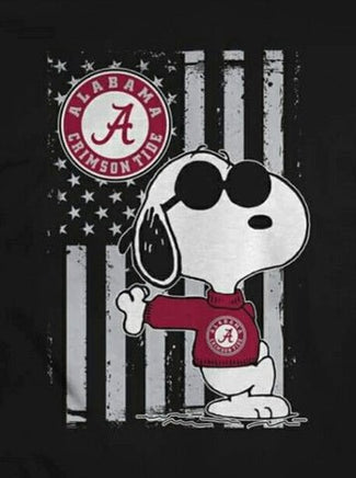 Peanuts Snoopy Double - Sided Flag - Alabama Crimson Tide College Football - snoopn4pnuts.com