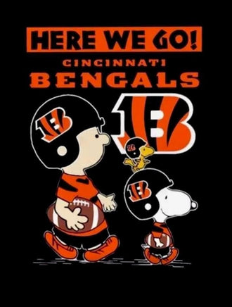 Peanuts Snoopy Double - Sided Flag - Cincinnati Bengals Football - snoopn4pnuts.com