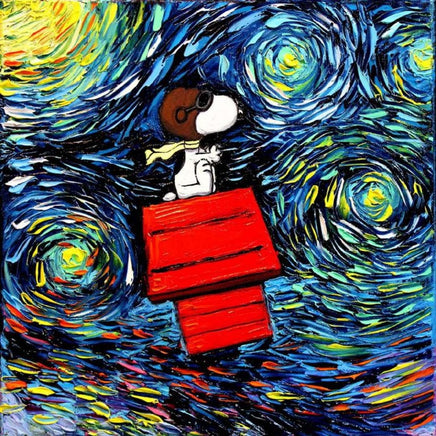 Peanuts Double - Sided Flag - Snoopy Flying Ace On A Mission - snoopn4pnuts.com