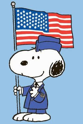 Peanuts Double - Sided Flag - Snoopy Air Force (Dress Blues) - snoopn4pnuts.com