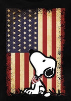 Peanuts Double - Sided Flag - Patriotic Snoopy - snoopn4pnuts.com