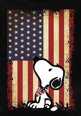 Peanuts Double - Sided Flag - Patriotic Snoopy - snoopn4pnuts.com