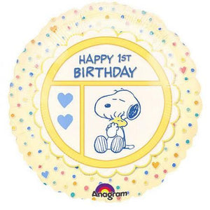 Baby's First Birthday Snoopy Balloon