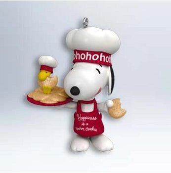 2011 Snoopy Baking Christmas Ornament - Happiness Is A Warm Cookie - snoopn4pnuts.com