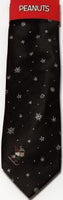 Peanuts Dual-Color Christmas Neck Tie - Linus and Snoopy Sledding