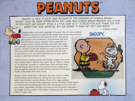 Willabee & Ward Embroidered Patch - Charlie Brown Feeding Snoopy RARE! - snoopn4pnuts.com