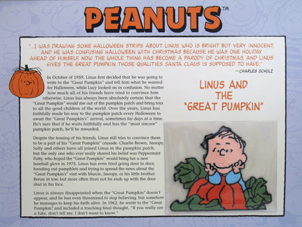 Willabee & Ward Embroidered Patch - Linus In Pumpkin Patch RARE! - snoopn4pnuts.com