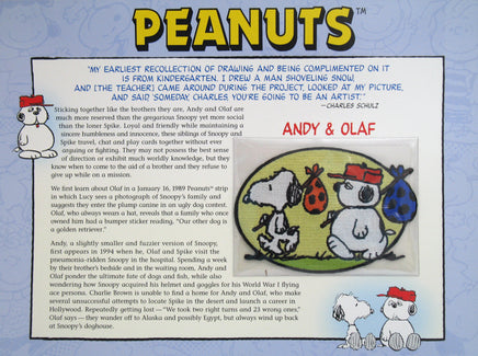 Willabee & Ward Embroidered Patch - Andy and Olaf RARE! - snoopn4pnuts.com