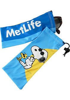 Snoopy Met Life Eyeglasses Pouch (Doubles As A Lens - Cleaning Cloth) - snoopn4pnuts.com