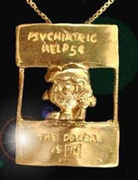 Lucy Psych Booth Sterling Silver Pendant With 24K Gold Plated Finish