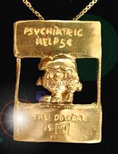 Lucy Psych Booth Sterling Silver Pendant With 24K Gold Plated Finish