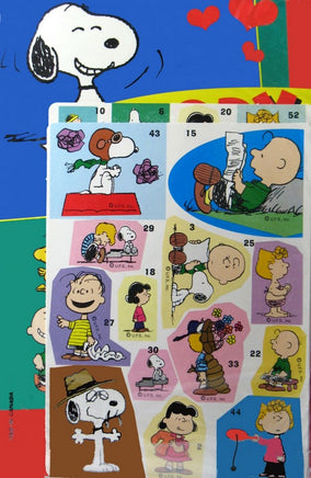 Snoopy And Friends Vintage Sticker Activity Album Plus 100 Stickers!