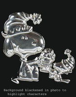 Snoopy 4-Piece Silver Plated Dinner Set (Near Mint/Newly Polished)