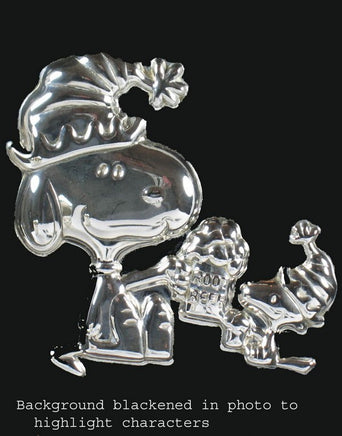 Snoopy 4-Piece Silver Plated Dinner Set (Near Mint/Newly Polished)
