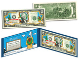 Peanuts $2 Colorized Bill (Christmas Edition) - Legal Tender