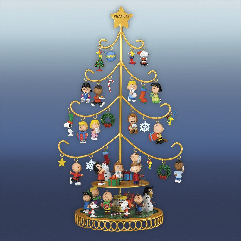 Danbury Mint Metal Christmas Tree With 44 Miniature Ornaments (Minor P