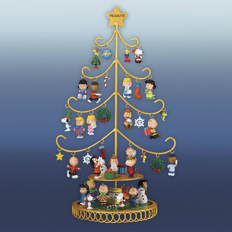 Danbury mint社製　peanuts スヌーピー クリスマス　ツリー Danbury Mint Metal Christmas Tree With 44 Ornaments (NEW In Box
