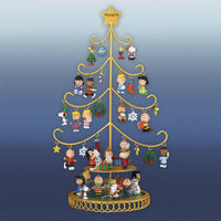 Danbury Mint Metal Christmas Tree With 6 Miniature Ornaments (Starter Set)