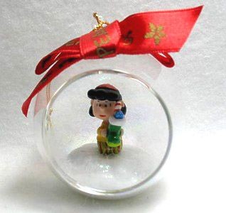 ADLER LUCY IN GLASS BALL CHRISTMAS ORNAMENT