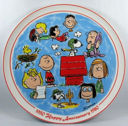 1980 - Peanuts 30Th Anniversary Plate