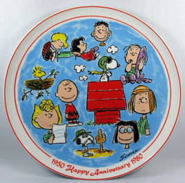 1980 - Large Peanuts 30Th Anniversary Plate