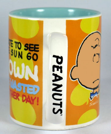 Charlie Brown Philosophy Mug - "I'Ve Wasted Another Day" - On Sale!