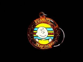 Camp Snoopy Charlie Brown Acrylic And Metal Spinner Key Chain