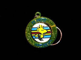 Camp Snoopy Woodstock Acrylic And Metal Spinner Key Chain