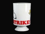 Snoopy Bowling Pedestal Mug - Strike! (Mug Cracked - For Display Only)