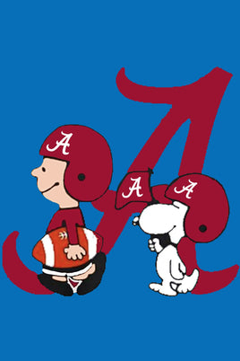 Peanuts Snoopy Double - Sided Flag - Alabama Crimson Tide College Football - snoopn4pnuts.com