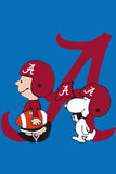 Peanuts Snoopy Double-Sided Flag - Alabama Crimson Tide College Football