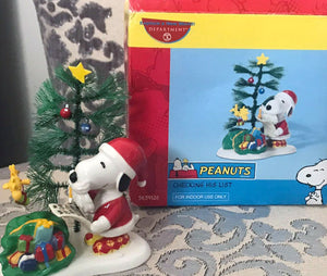 Dept. 56 Snoopy Checking His List