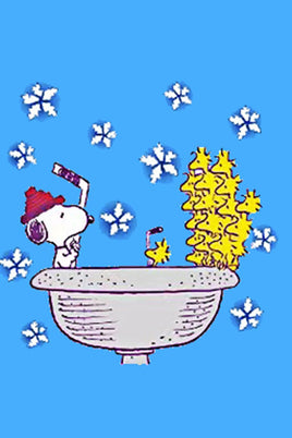 Peanuts Double - Sided Flag - Snoopy Hockey Game - snoopn4pnuts.com