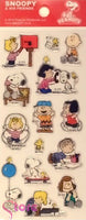 Peanuts Puffy Vinyl Stickers - Great For Scrapbooking!