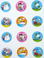 Peanuts Holiday Seals Sticker Set (24)