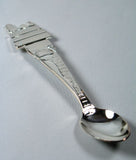 Snoopy Silver Plated Child Size Spoon - Snoopy's Doghouse