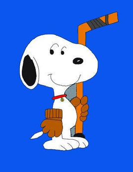Peanuts Double - Sided Flag - Snoopy Hockey Player - snoopn4pnuts.com
