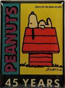 Peanuts 45Th Anniversary Pin