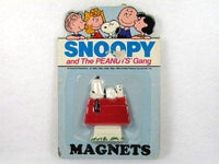 Snoopy On Doghouse Magnet