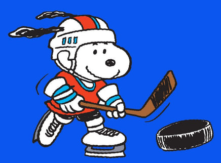 Peanuts Double - Sided Flag - Snoopy Hockey Player - snoopn4pnuts.com