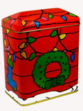 SNOOPY'S DECORATED DOGHOUSE TIN Bank - Great For Holding Gifts!