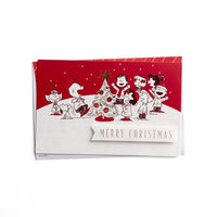 2 - D Peanuts Christmas Cards With Designer Envelopes - snoopn4pnuts.com