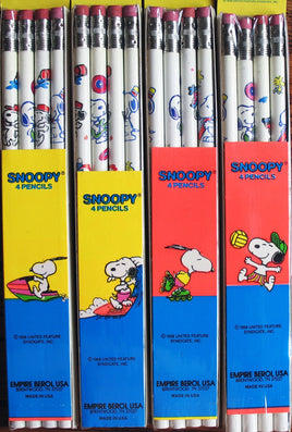 Snoopy 4 - Pack Pencils - snoopn4pnuts.com