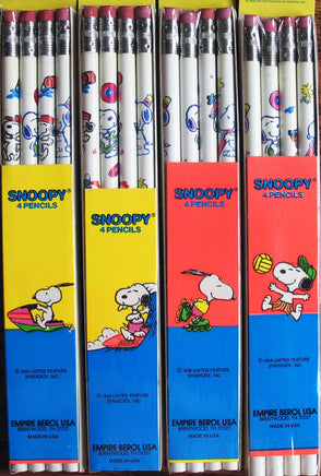 Snoopy 4 - Pack Pencils - snoopn4pnuts.com